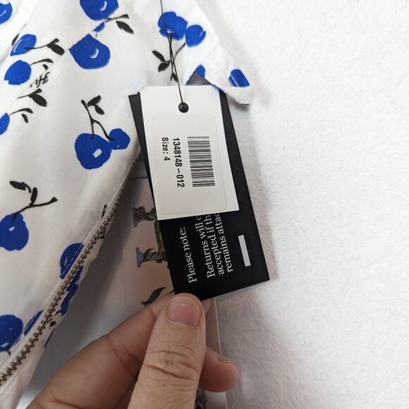 NWT HVN Convertible Cherry Poplin Bella Bustier Crop Top - Picture 6 of 7